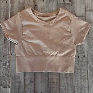 Offline By Aerie Cream Crop Top